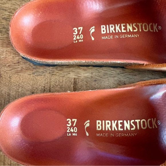 Birkenstock Madrid Big Buckle Slide Sandal Size 37 Burnt Orange GUC - Picture 8 of 8